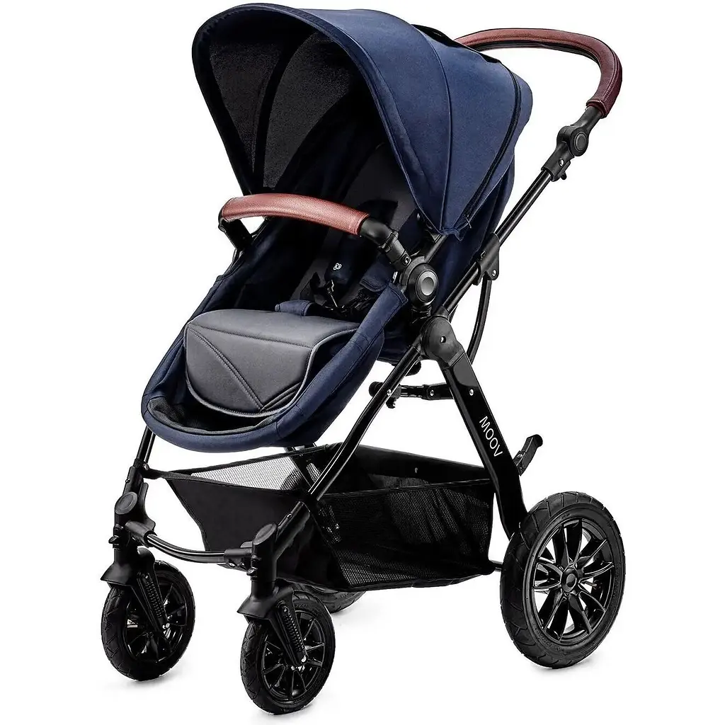 Універсальна коляска 3 в 1 Kinderkraft Moov Navy синя (00-00158732) - фото 4