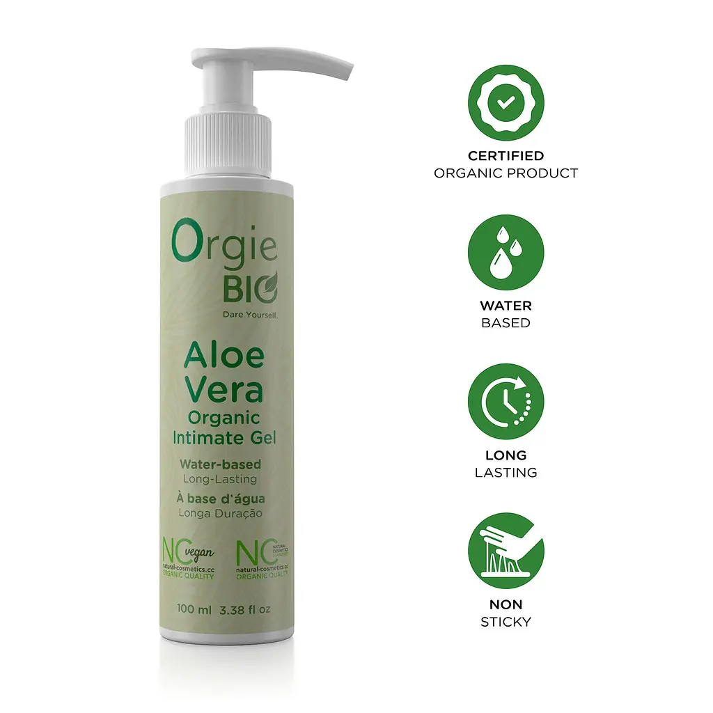 Лубрикант на водній основі Orgie – Bio Aloe Vera Intimate Gel (100 мл), екстракт алое вера - фото 3