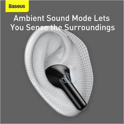 Наушники беспроводные Baseus Simu ANC S1 белые (NGS1-02) - фото 6