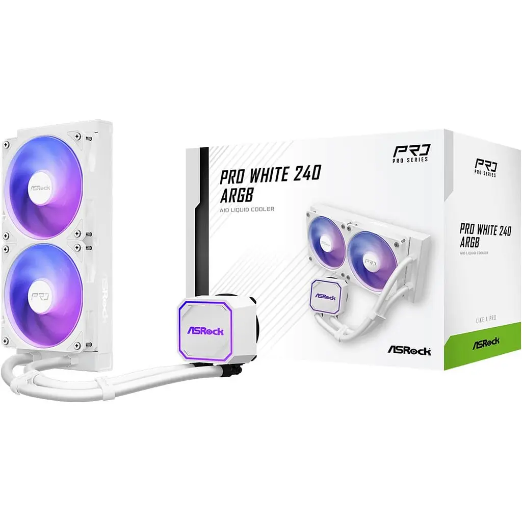 СВО ASRock Pro White 240 ARGB (Pro White 240 ARGB) - фото 11