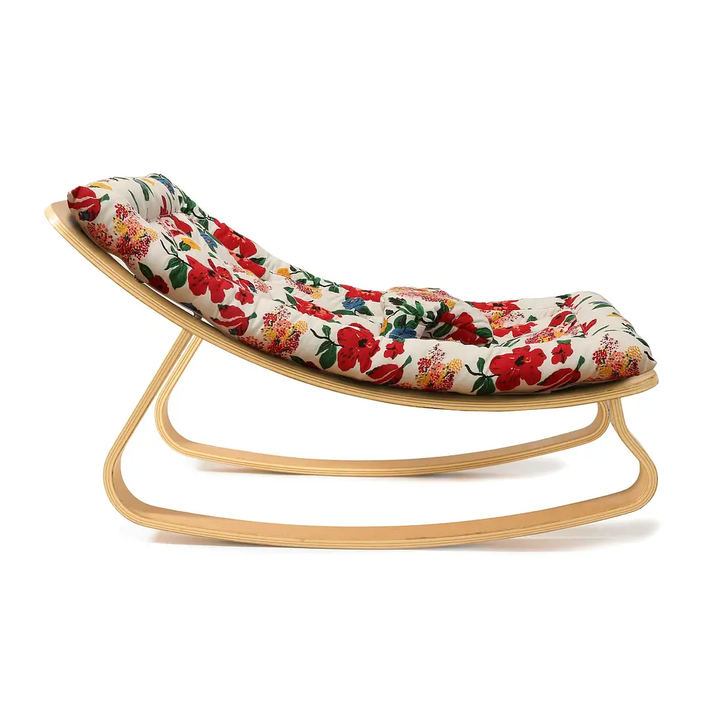 Дитячий шезлонг-гойдалка Charlie Crane Levo in Beech Hibiscus (CCLEVOBLTH) - фото 2