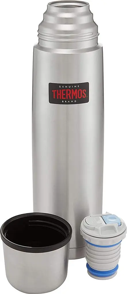 Термос Thermos Light and Compact Flask Midnight Silver 1.0 L - фото 3