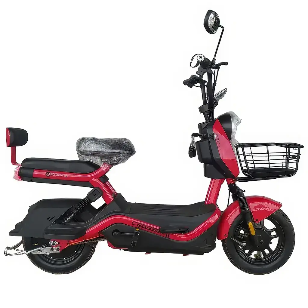 Электроскутер Двухместный Crosser CR1 (800W, 60V, 24ah графеновый АБК) Красный - фото 2