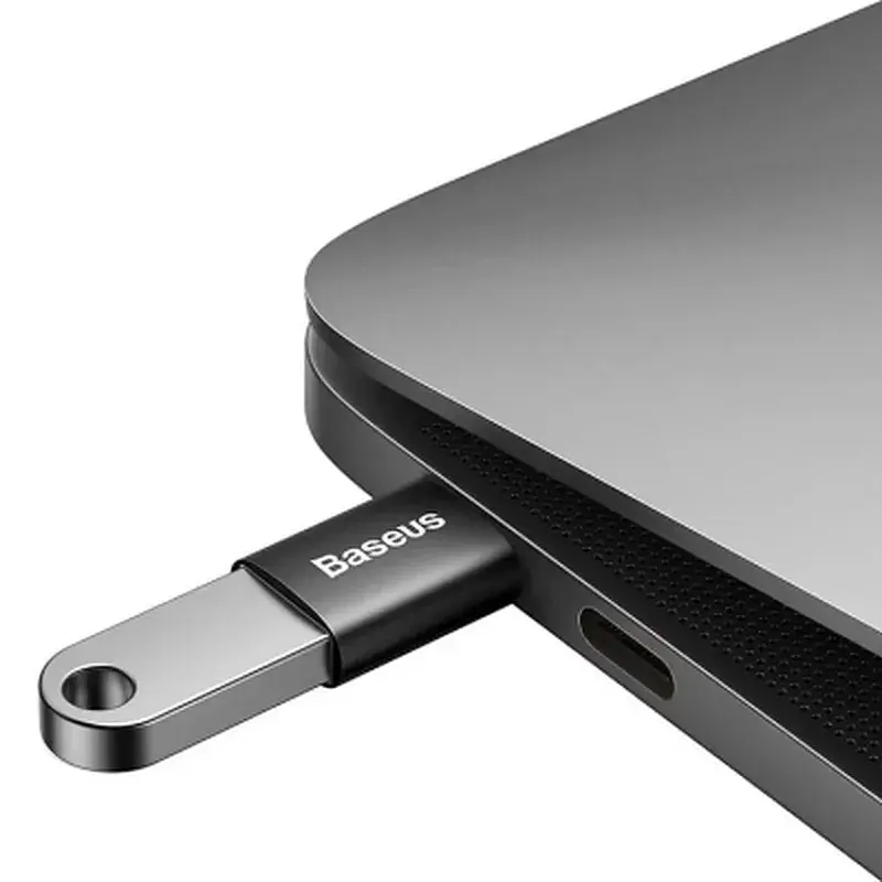 Перехідник OTG USB 3.1 AF to USB-C black Baseus (ZJJQ000001) - фото 4