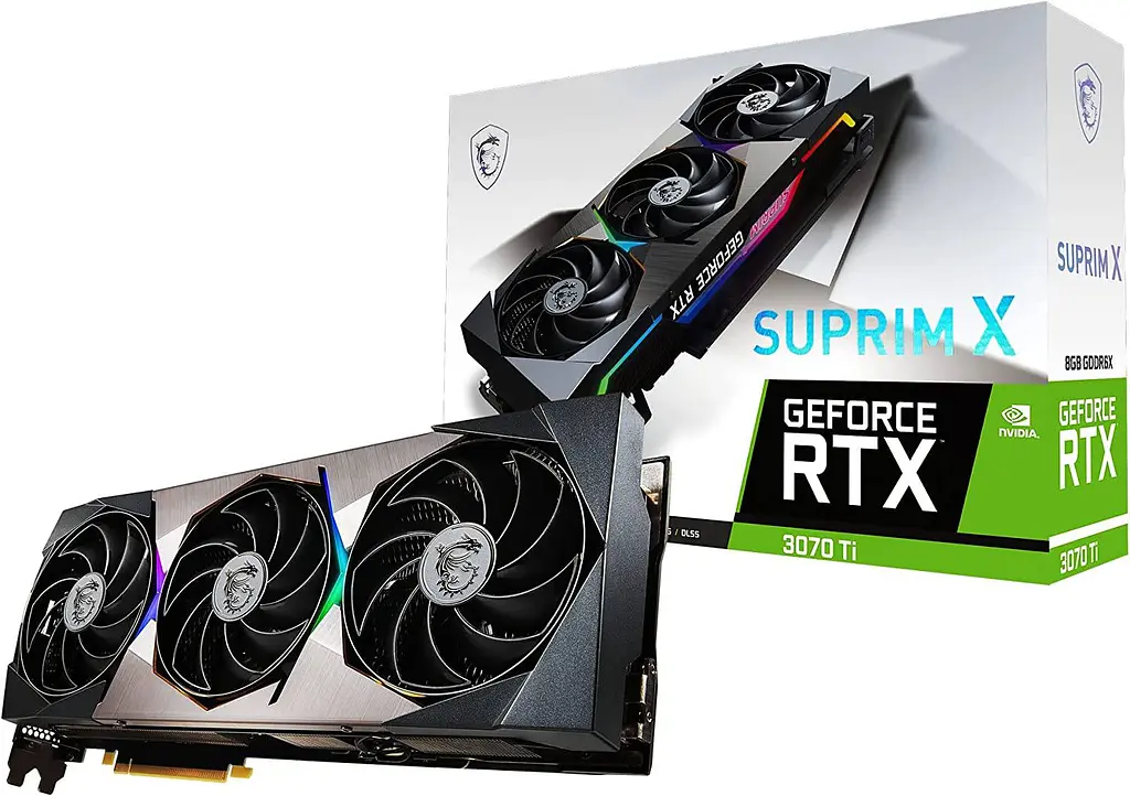 Відеокарта MSI RTX 3070Ti 8Gb Suprim X (GeForce RTX 3070 Ti SUPRIM X 8G) (GDDR6X, 256 bit, PCI-E v4.0) Б/в - фото 9