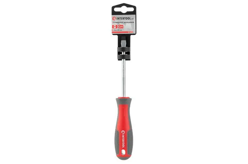 Отвертка плоская шлицевая Intertool SL6 x 100 мм Pro VT-3310 - фото 5