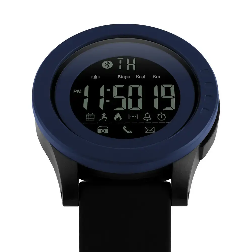 Годинник наручний з Bluetooth Skmei Innovation 1255 Синій - фото 3