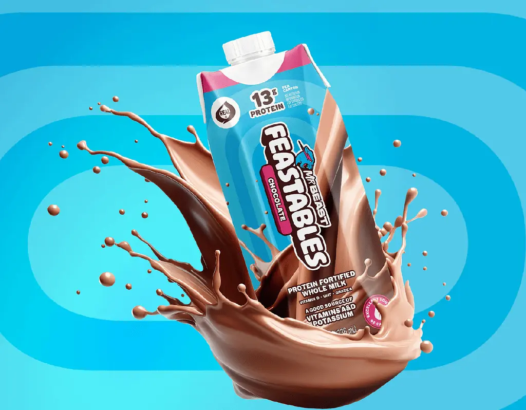 Шоколадне молоко Feastables Protein Fortified Chocolate Milk 236 мл - фото 3