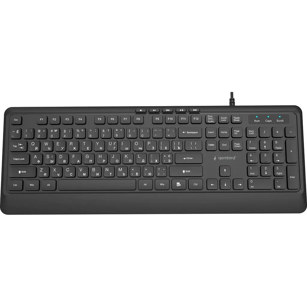 Клавіатура Gembird KB-MCH-05-CYRL Black (KB-MCH-05-CYRL) - фото 4