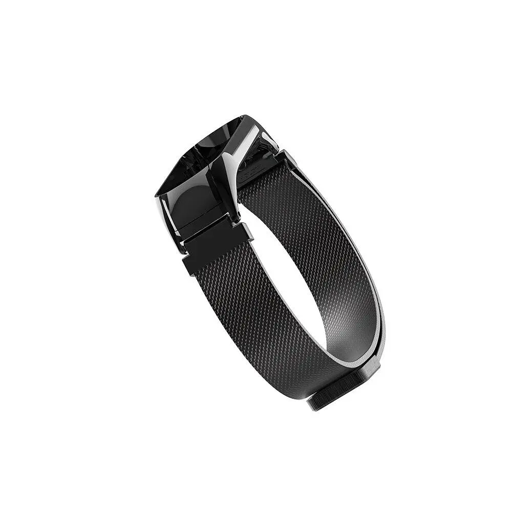Ремінець для фітнес-браслета Boorui для Xiaomi Mi Band 5 і 6 міланська петля чорний - фото 3