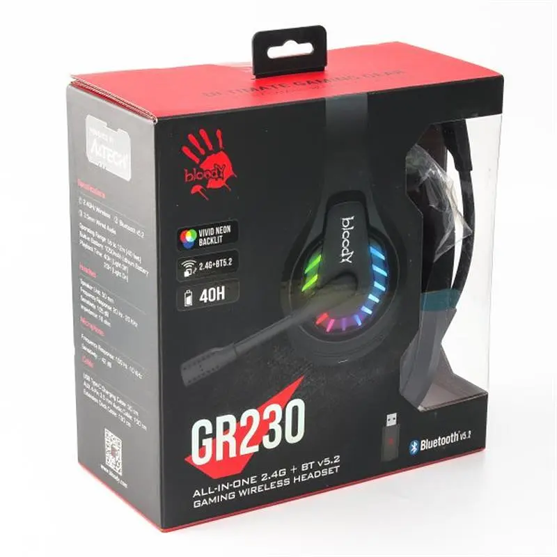 Bluetooth-гарнітура A4Tech Bloody GR230 Чорний - фото 10