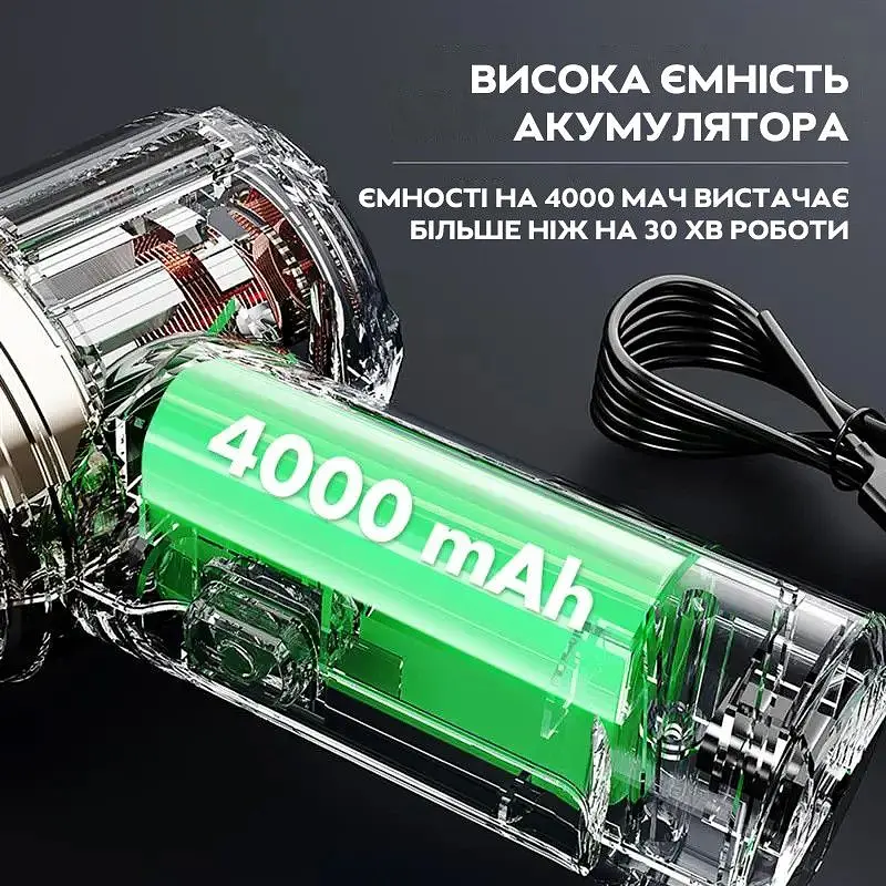 Пилосос XPRO DK-03/HL-103B портативний автомобільний чорний (43703-DK-03_405) - фото 6