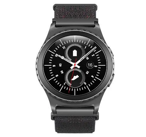 Нейлоновий ремінець Primo для годинника Samsung Gear S2 Classic SM-R732/RM-735 Black - фото 2