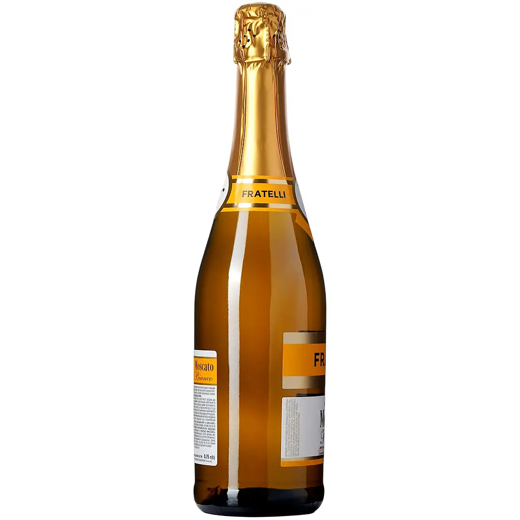 Напій винний Fratelli taste Moscato Bianco білий напівсолодкий слабоалкогольний газований 6-6.9% 0.75 л  - фото 2