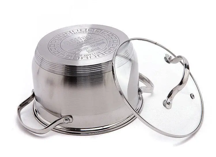 Кастрюля с крышкой Hoffner HF-4463 нержавеющая сталь 5-ти шаровое дно - фото 3