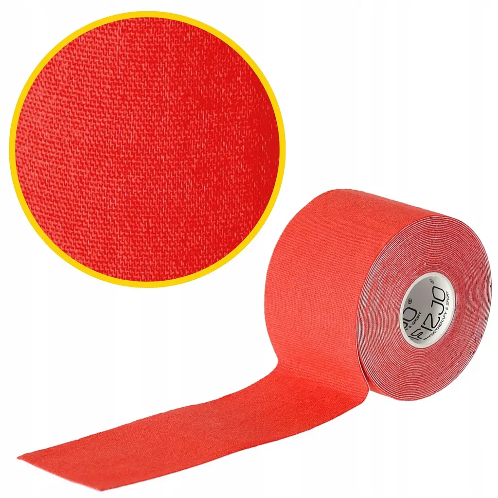 Стрічка кінезіологічна (кінезіо тейп) 4FIZJO 5 см x 5 м 4FJ0541 Red (P-5907739318800) - фото 2