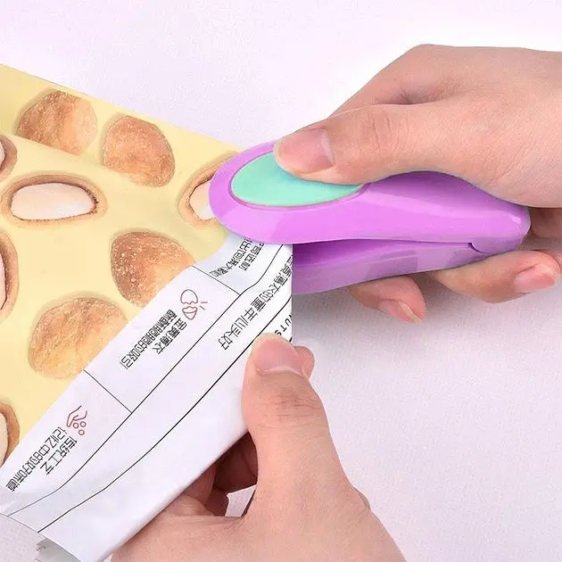 Ручний міні зварювач пакетів Korea Type Mini Sealing Бузковий, Kitchen Master 84961 - фото 4