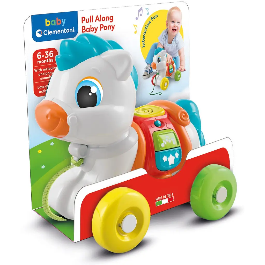 Іграшка-каталка музична Baby Clementoni Pull Along Baby Pony (17812) - фото 3