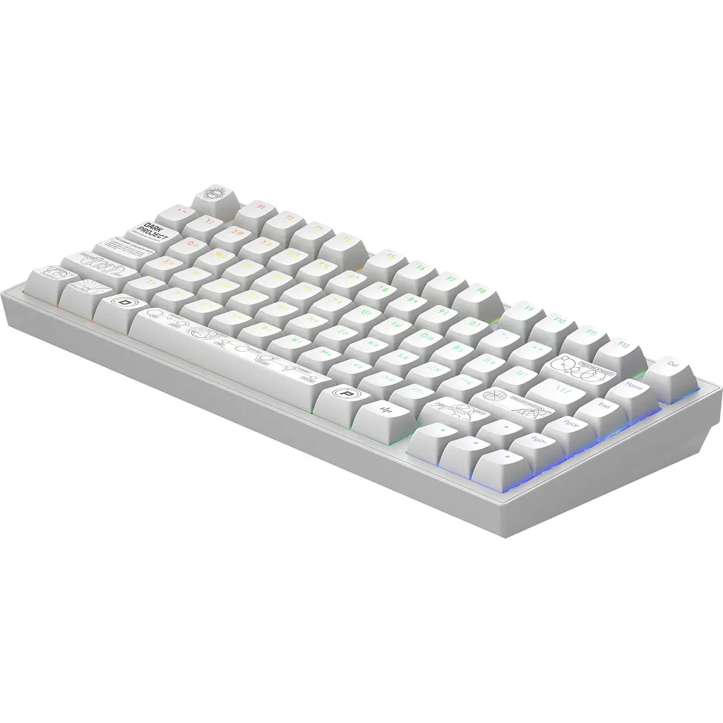 Клавіатура Dark Project ALU81 Terra Nova PBT RGB Mech G3MS Moonstone White (DPKB_NOVA_81_ANSI_WHITE_UA) - фото 6