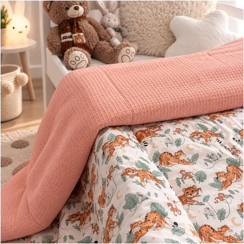 Плед дитячий MirSon Silky Waffle Little Jungle Friends 110х140 см (2200013892229) - фото 9