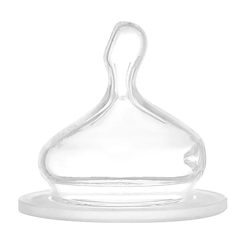 Соска силіконова Nip ортондонтична, антиколікова, з широким горлечком, 0+, середній потік, розмір M, 2 шт. (33040) - фото 2