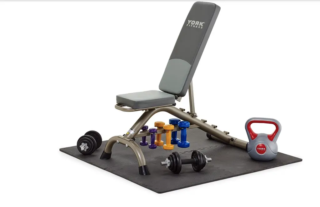 Гантелі для фітнесу вінілові круглі York Fitness 2х2кг жовтий - фото 4