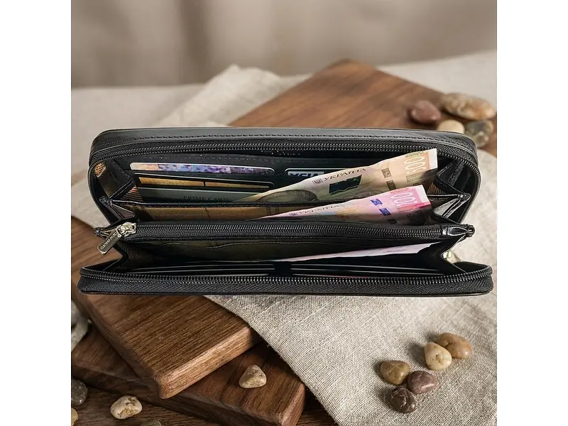 Чоловіче портмоне із гладкої шкіри Italico 3528-21 nero Чорне 21x11,5x3 см TONY PEROTTI acs0032428 - фото 4