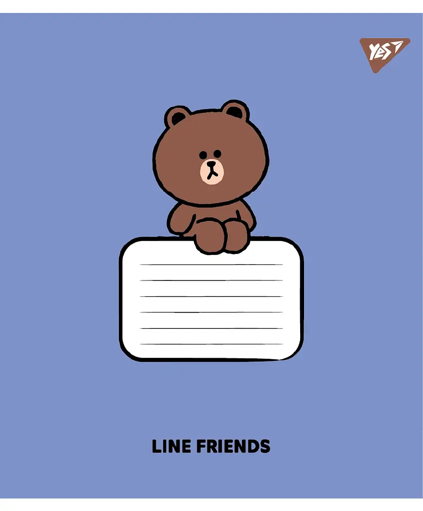 Набір зошитів шкільних YES А5/12 коса лінія Line Friends Stylish 25 шт (767647) - фото 2