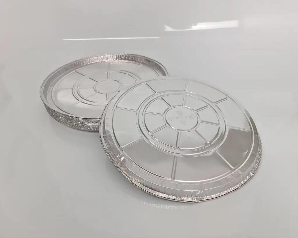 Алюмінієва харчова форма, кругла, 1100 мл, SPТ72G, 100 шт, для запікання, фасування, доставки, кейтерингу та готових страв - фото 2