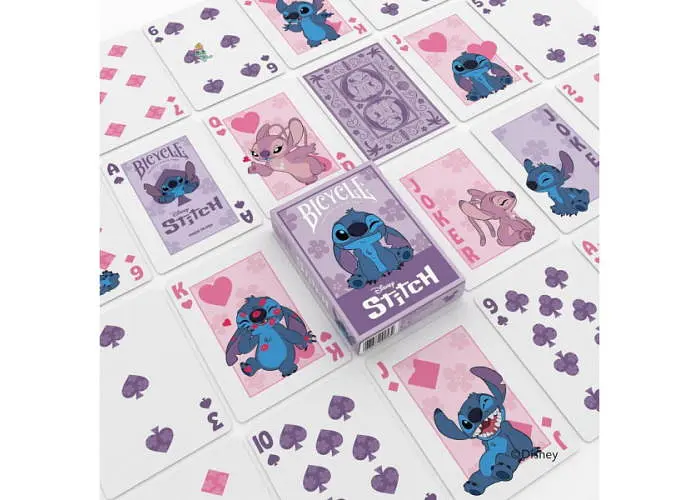 Карти United States Playing Card Company Карти гральні Bicycle Disney Stitch (purple) - фото 4