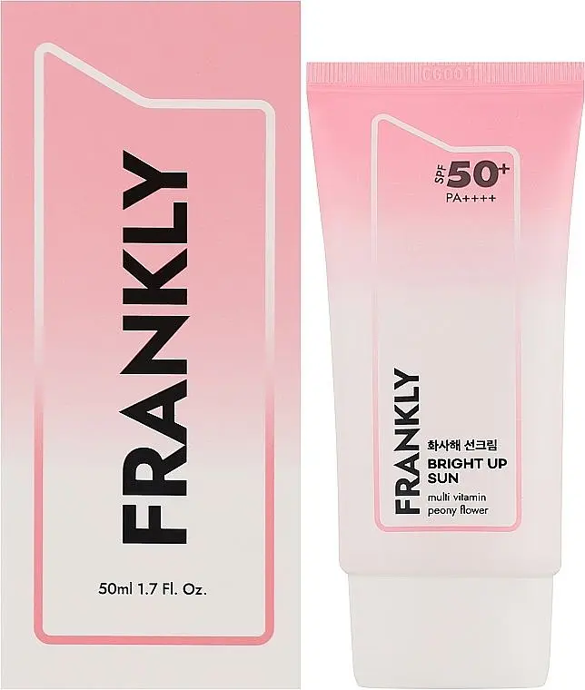 Крем сонцезахисний з вітамінами 50 мл Frankly Bright Up Sunscreen SPF 50+ - фото 2