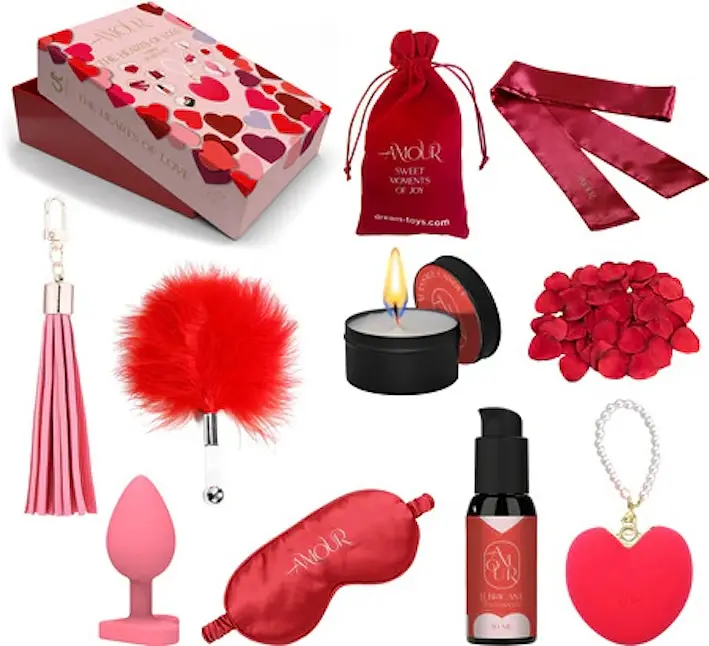 Набір Dreamtoys Amour The Hearts of Love Happy Hearts Kit 10 шт. червоний - фото 5