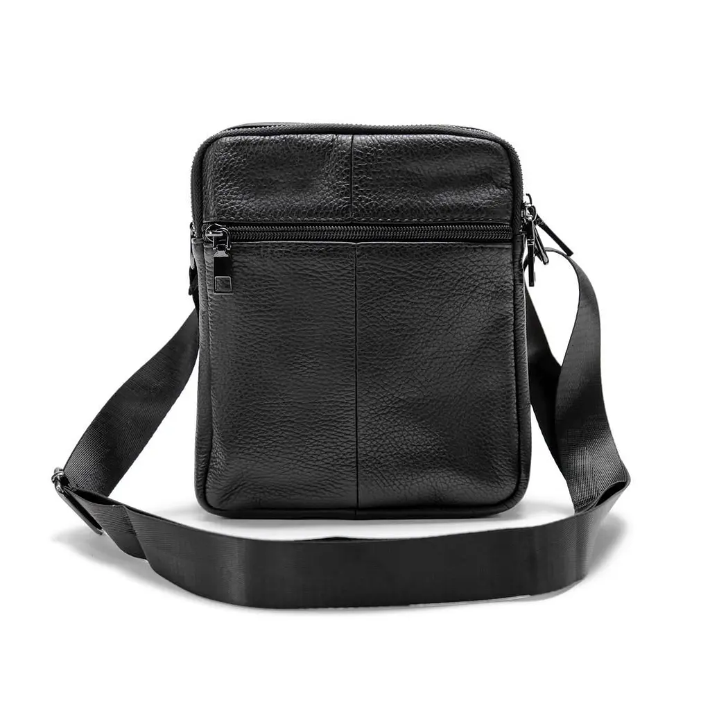 Шкіряний чоловічий месенджер на два відділення Tiding Bag M56-2001A - фото 3