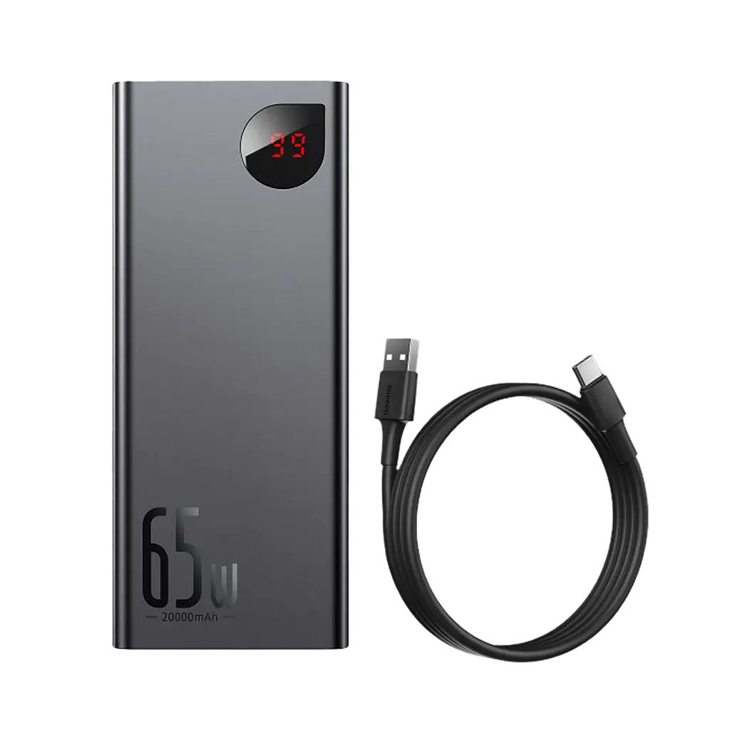 Внешний аккумулятор Baseus Adaman Metal Digital Display 20000mAh 65W PPIMDA-D01 - фото 3
