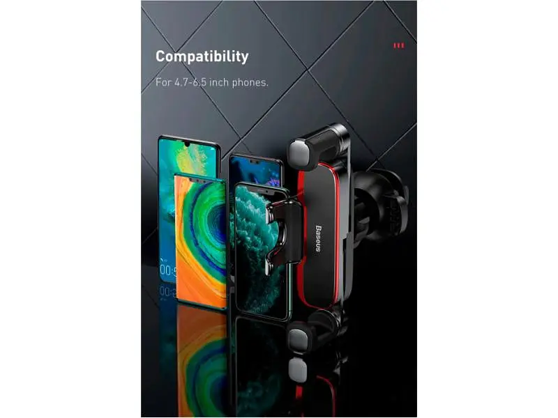 Автомобільний тримач для смартфона BASEUS Mr Hui Gravity (SUYL-HU0S) - фото 9