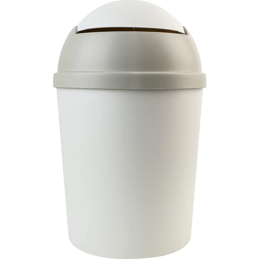 Відро для сміття MBM My Home з кришкою 5 л сіре (BIN-10 5L GRAY) - фото 4