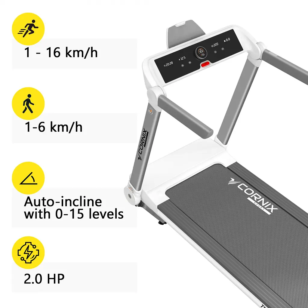 Бігова доріжка Cornix Tina White/Grey - фото 6