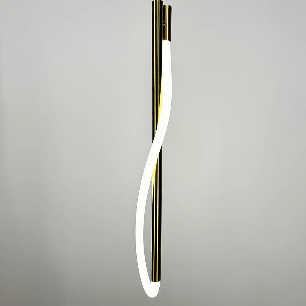 Латунний підвіс з гнучкою LED стрічкою у корпусі 80 см | Арт. CU 22/800 AB | Line F - фото 2