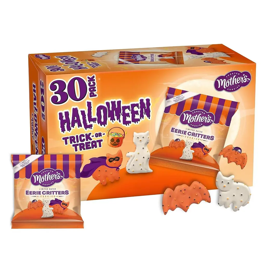 Печиво Mother's Halloween Eerie Critters Animal Cookies 30шт х 14г