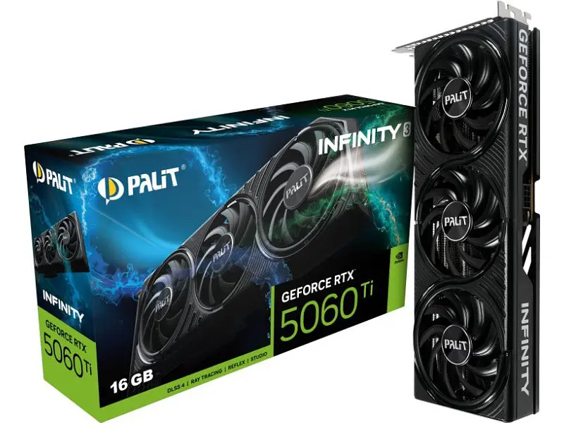 Відеокарта Palit GeForce RTX 5060 Ti Infinity 3 16GB (NE7506T019T1-GB2061S) - фото 5