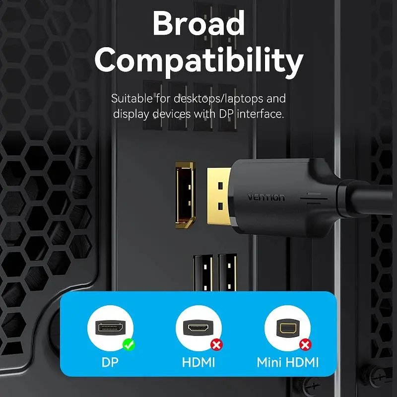 Кабель DisplayPort M - M 5.0м, V1.2, 4K 60 Гц 3D Dolby 7.1 Vention - фото 5