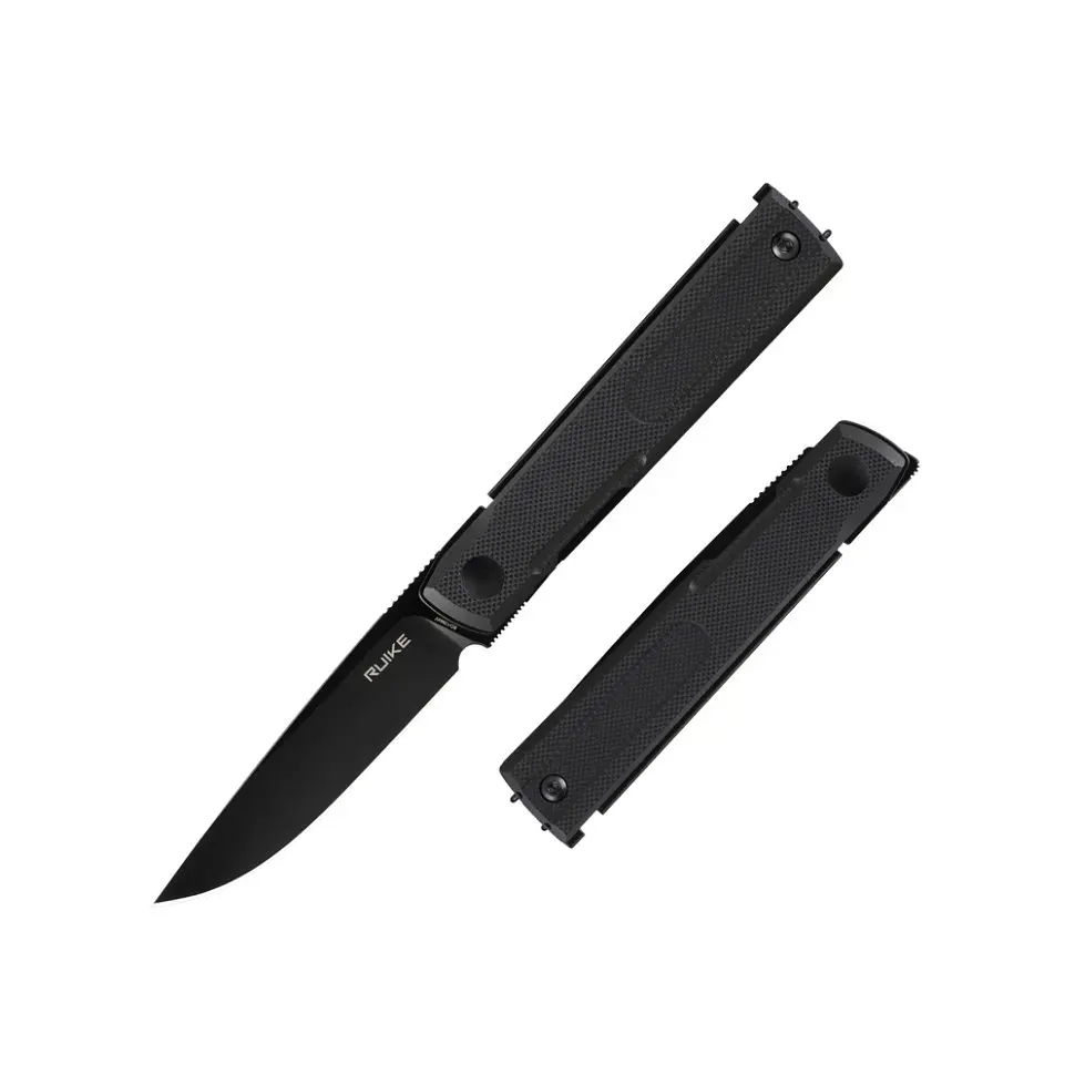 Ніж складаний кишеньковий Ruike D712-B, (7.7 см) 8Cr13MoV/G10 чорний