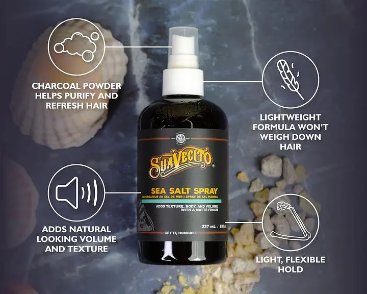 Сольовий спрей для волосся Suavecito Sea Salt Spray 237 мл - фото 6