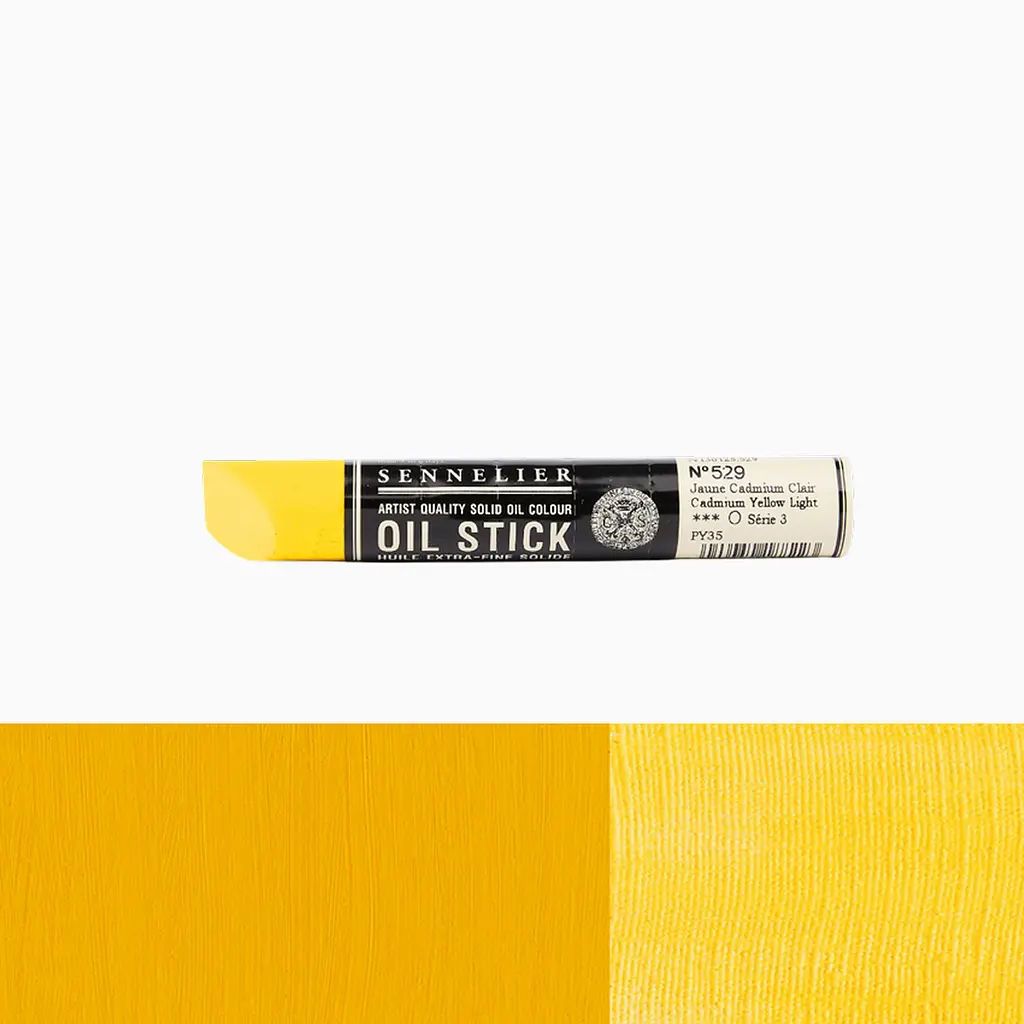 Фарба олійна у формі пастелі Sennelier Oil Stick, 38 мл, S3, Кадмій жовтий світлий (Cadmium yellow light) - фото 2