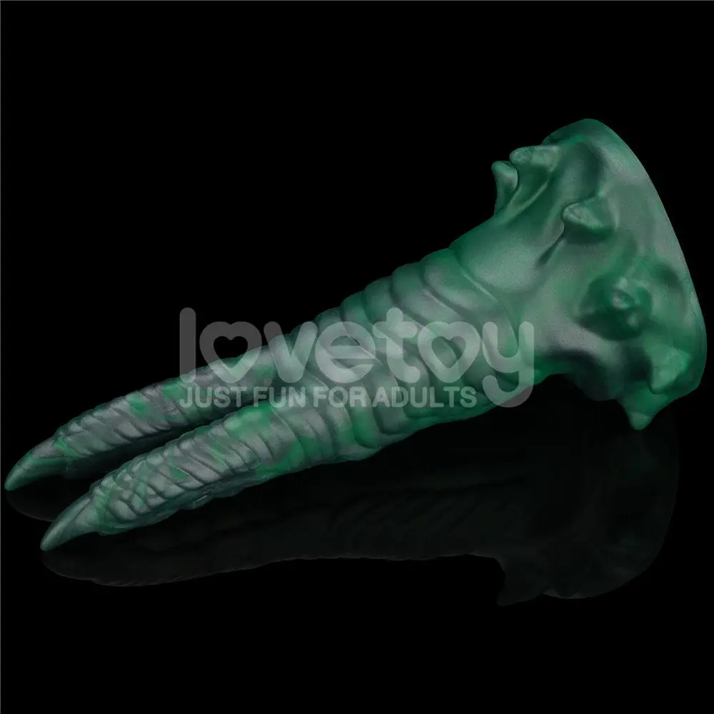 Вібратор Lovetoy Double-Claw Savage Charm 19.4 см зелений - фото 6