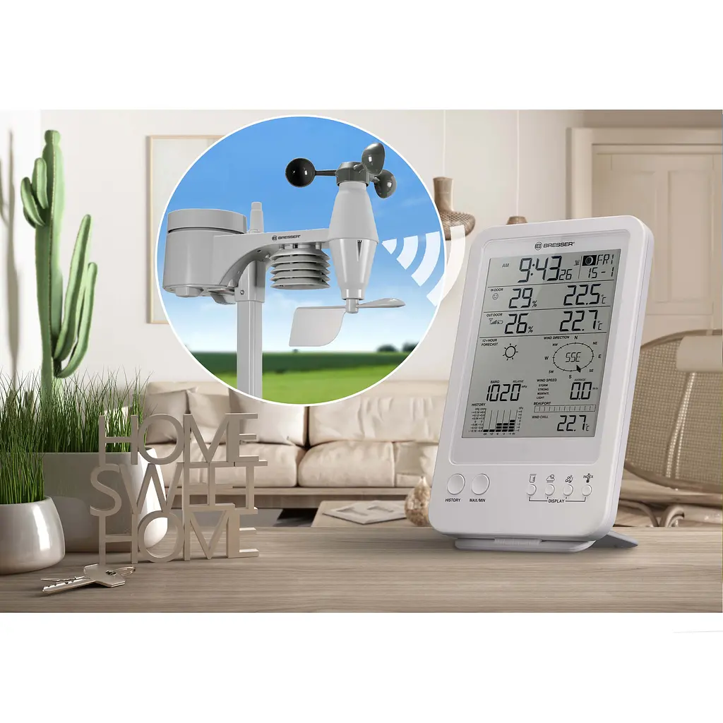 Метеостанція Bresser Weather Center 5-in-1 White (7002511) - фото 2