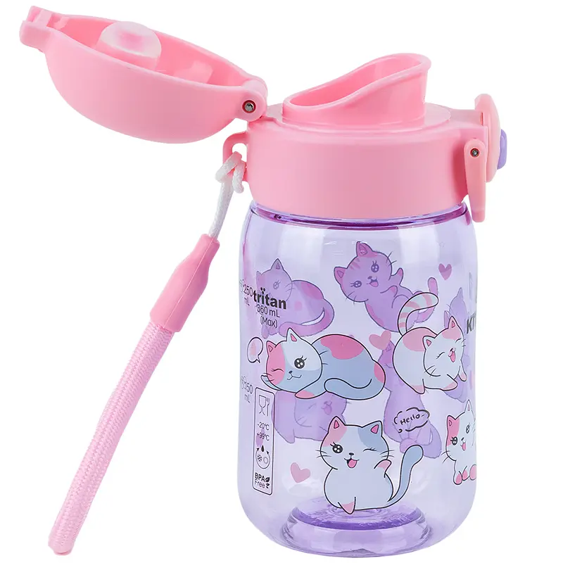Пляшечка для води Kite Cats фіолетова 360 мл (K25-1235-1) - фото 3
