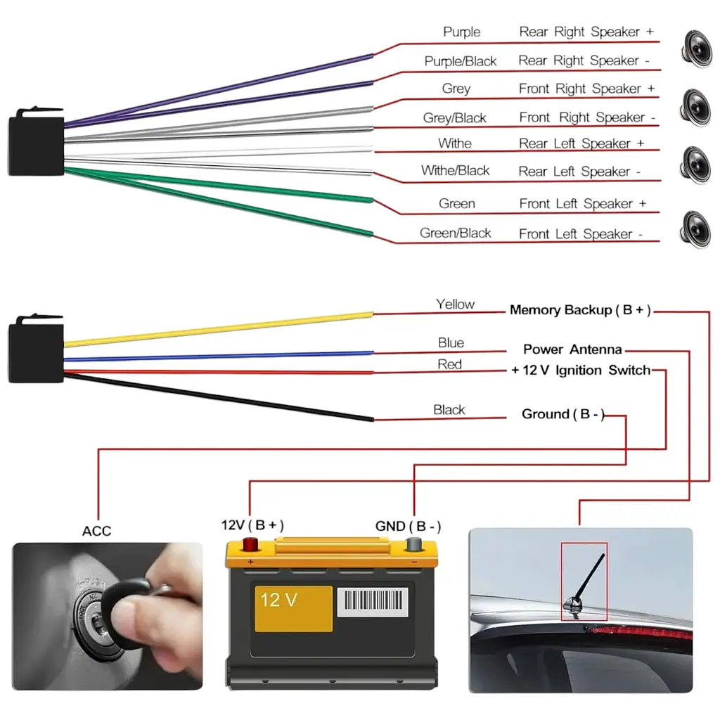 Автомагнітола RGB Technology MP3 2055BT ISO+BT автомобільна магнітола чорна - фото 5