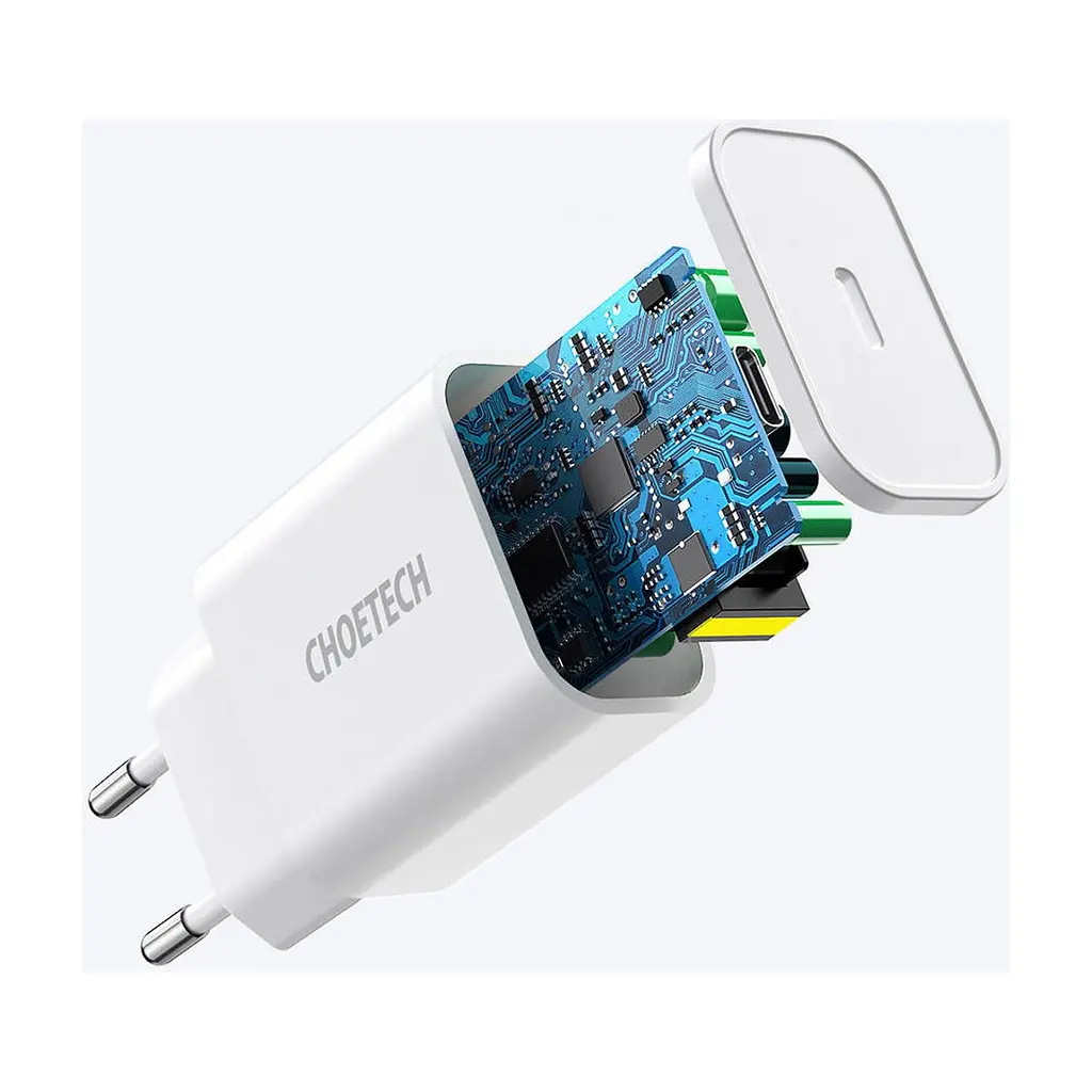 Зарядное устройство для Choetech USB-C PD20W white (Q5004-V5) - фото 8