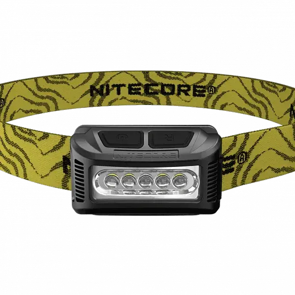 Налобний ліхтар Nitecore NU10 USB з білим та червоним світлом (Чорний) - фото 4